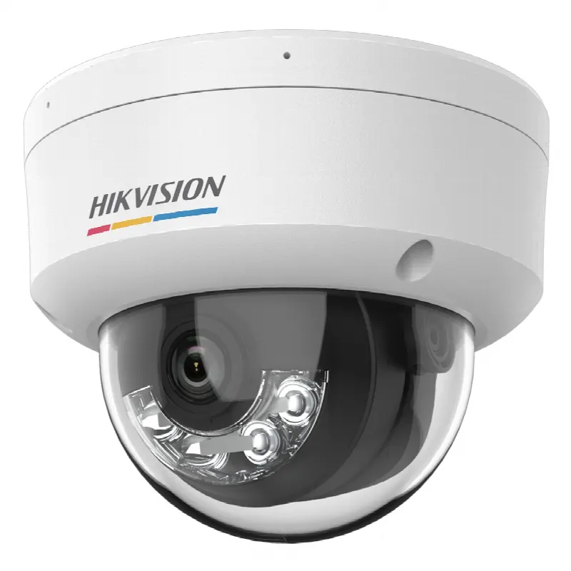 Cámara Domo IP / 2 Megapixel / ColorVu 3.0 / Dual Light 30 m (98.4 ft) / Detección Humanos y Vehículos / IP67 / IK08 / PoE / Exterior