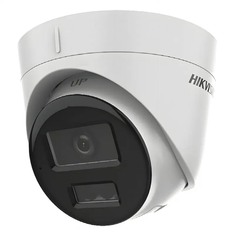 Cámara Turret IP / 2 Megapixel / Dual Light IR 30 m (98.4 ft) + Luz Blanca 20 m (65.6 ft) / Lente 2.8 mm / 103° / Audio Integrado / IP67 / PoE / Exterior