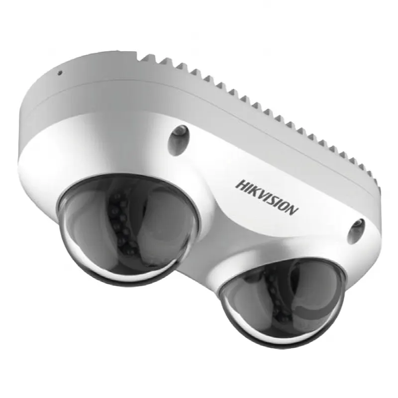 Cámara Panorámica Dual / 4 MP por Lente / 2.8 mm Fijo / IP67 / IK10 / PoE / WDR 120 dB / 10 m (32.8 ft) IR / Audio y Alarma I/O / MicroSD 256 GB