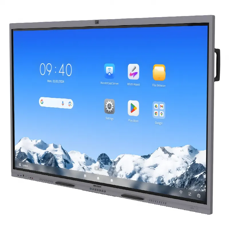 Pantalla Interactiva / 75" / 4K UHD / 50 Puntos Táctiles / Android 14 EDLA / Cámara Web 8 MP / Audio 70 W / NFC / 178° Ángulo de Visión