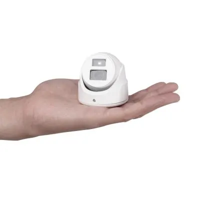 Cámara Turret TURBO HD / 2 Megapixel / Gran Angular 106° / IR EXIR 20 m (65.6 ft) / 4 Tecnologías / IP67 / dWDR / Blanco / Exterior