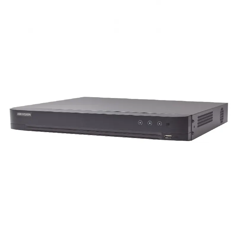 DVR Pentahíbrido / 16 Canales (8 TURBOHD + 8 IP) / 8 Megapixel (4K) / Audio Bidireccional Coaxitron / Reconocimiento Facial / H.265+ / 1 Bahía HDD 10 TB