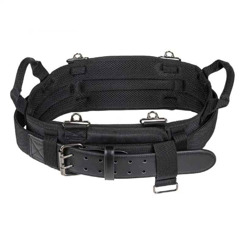 Cinturón para Herramientas / Ancho 2'' / Ajustable 31'' a 34'' (78.7 a 86.4 cm) / Poliéster Balístico y Cuero / Acolchado con Malla de Trama Abierta / Manijas Laterales