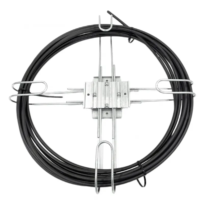 Raqueta de Almacenamiento de Cable / Poste 300-600 mm / 1-2 ft / Cable ADSS 10-14 mm / Aluminio y Acero Inoxidable