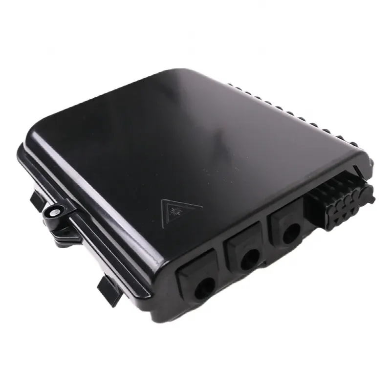 Caja de Empalme FTTx / 24 Fusiones / Splitter 1x8 SC/APC / 8 Acopladores SC/APC / IP65 / 3 Entradas Ø 6-12 mm / Interior