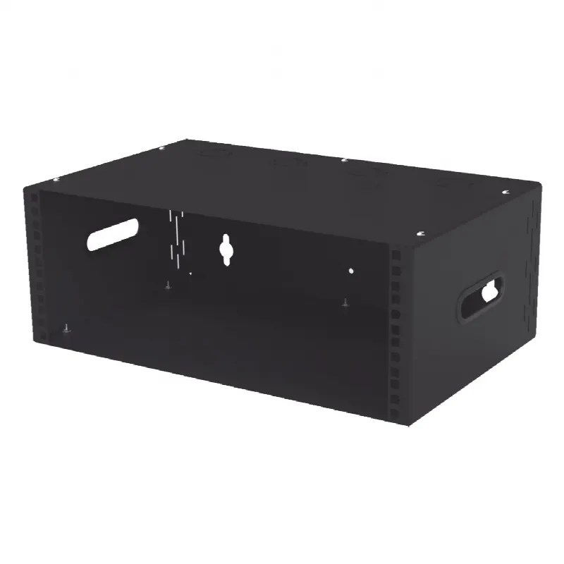 Gabinete de Pared para Redes / 4U / Profundidad 250 mm (9.8 in) / Acero Galvanizado Calibre 20 / Montaje Compacto / Paquete con 4 piezas