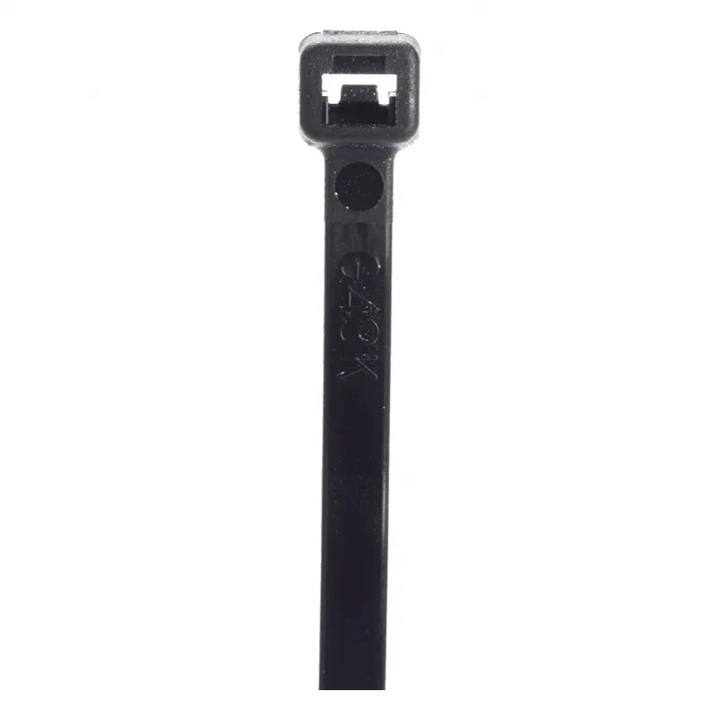 Cincho de Nylon 6.6 StrongHold?, 188mm largo x 4.8mm ancho, Color Negro, Exterior Resistente a Rayos UV, Paquete de 1000pz