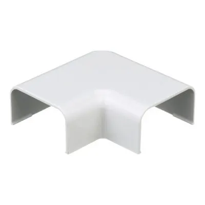 Conexión en ángulo recto L, para uso con canaleta LD10, material ABS, Color Blanco