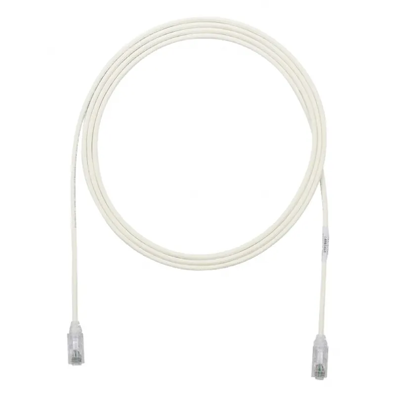 Cable de Parcheo TX6, UTP Cat6, Diámetro Reducido (28AWG), Color Blanco Mate, 7ft
