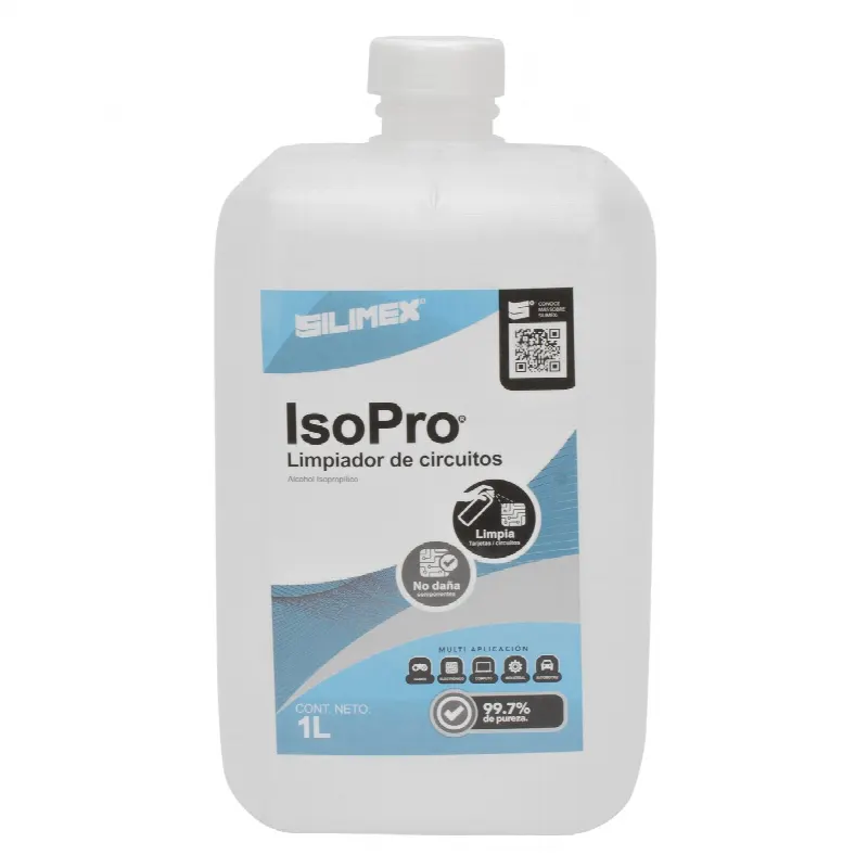 Alcohol Isopropílico / Evaporación Rápida / Capa Anti-Polvo / Envase 1000 mL / Aplicación 15-20 cm