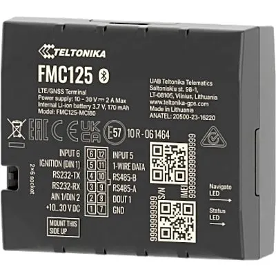 Rastreador Vehicular / GNSS / 4G LTE CAT 1 y 2G / Dual SIM / RS485 / RS232 / Bluetooth / Múltiples I/O / DualCam