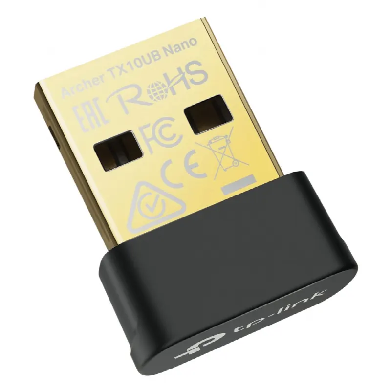 Adaptador USB Nano Wi-Fi 6 / Dual Band 900 Mbps / Bluetooth 5.3 BLE / WPA3 / 1024-QAM / OFDMA / MU-MIMO / 0.76 × 0.62 × 0.29 in