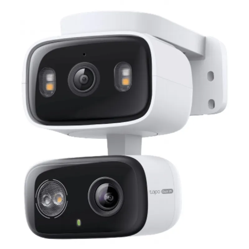 Cámara IP Dual PTZ / Dual Lente 2K+2K / 3 Megapixel cada lente / Seguimiento Sincronizado / Visión Nocturna a Color / IP65 / Audio Bidireccional / Exterior