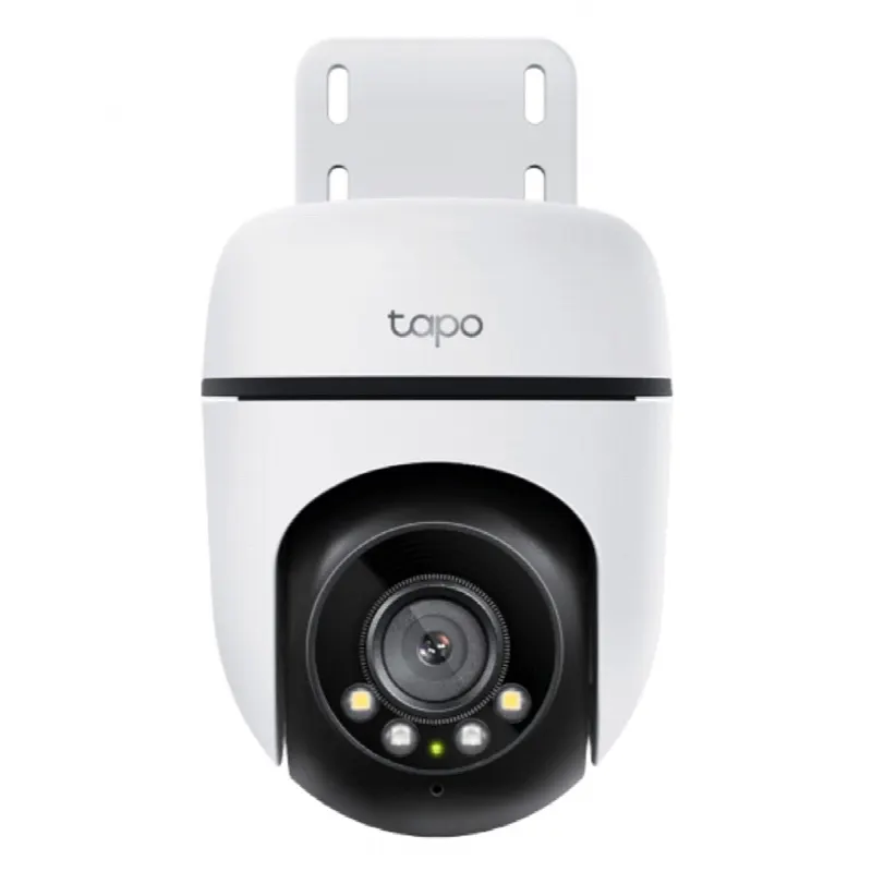 Cámara PTZ IP / 2K 3 Megapixel / 360° Panorámica Horizontal / 130° Vertical / Visión Nocturna Color / IR 29.9 m (98 ft) / Wi-Fi 2.4 GHz / IP65 / Exterior
