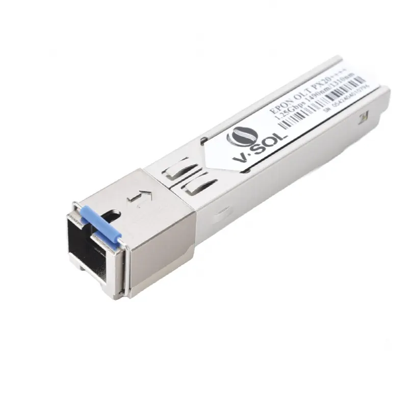 Módulo SFP EPON / PX20++++ / 1.25 Gbps Simétrico / Alcance 20 km (65,616 ft) / Potencia Óptica +9 a +13 dBm / SC/UPC / Longitud de Onda TX 1490nm RX 1310nm