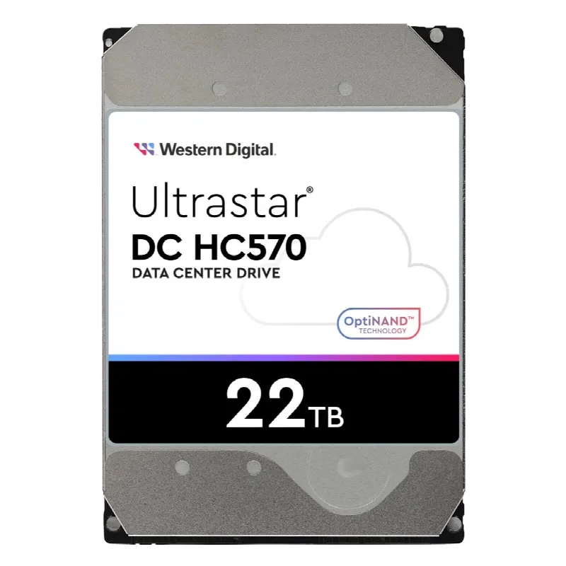 Disco Duro Data Center / 22 TB / 7200 RPM / SATA 6 Gb/s - SAS 12 Gb/s / HelioSeal / OptiNAND / 512 MB Buffer / 2.5M Horas MTBF