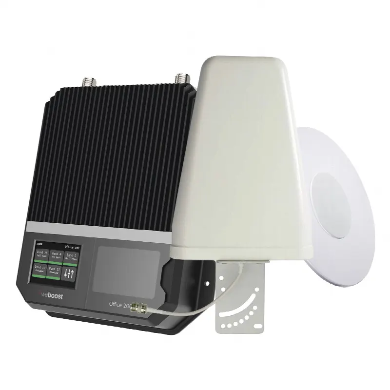 Amplificador Celular Comercial / Cobertura 1600 m² (17222 ft²) / 4G LTE, 3G y Voz / Antena Direccional Exterior / Múltiples Operadores y Tecnologías / Optimización Automática
