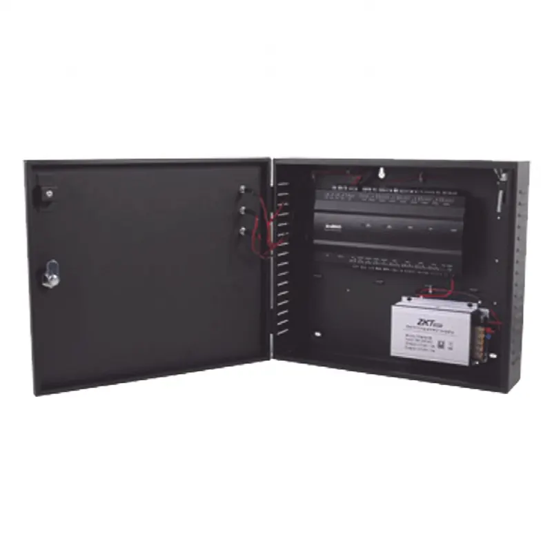 Controlador de Acceso 2 Puertas / 3,000 Huellas / 30,000 Tarjetas / TCP/IP / Gabinete con Fuente 12V 5A / Memoria SD hasta 32GB