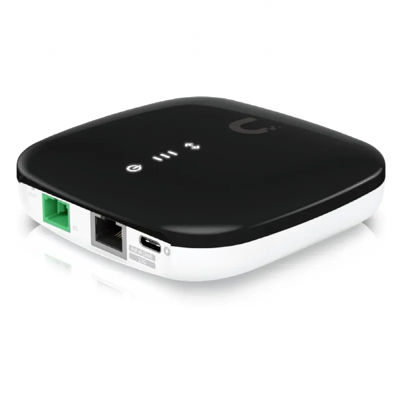 ONU XG-PON / 10 Gbps Bajada / 2.5 Gbps Subida / Alcance 20 km (12.4 mi) / SC/APC / Puerto 2.5GbE / Gestión UISP