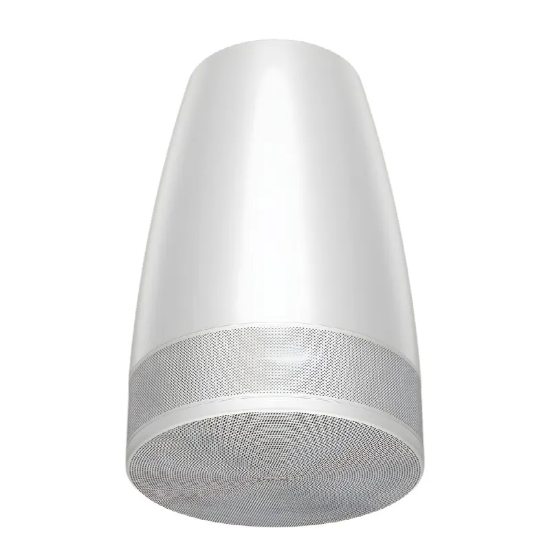 Altavoz Colgante Luna | Designmax | Sistema de Rango Extendido | Array Circular Ring Array&trade; 8 Drivers | Woofer 8" Integrado | Cobertura 140° | Color Blanco