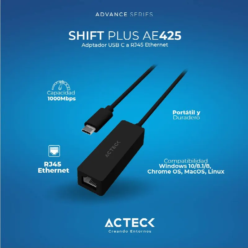 Adaptador USB-C ACTECK AE425