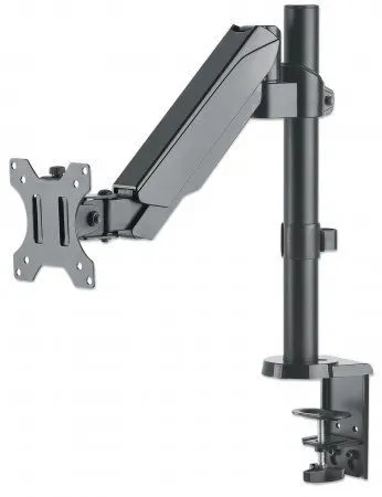 Soporte universal de pared para monitor MANHATTAN con pistón a gas,Soporta un monitor de 17