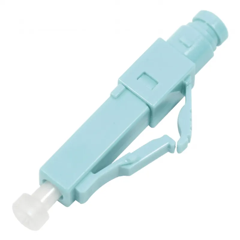 Conector de Fibra Óptica pre-pulido LightBow LC Simplex, multimodo 50/125 (OM3/OM4), re-terminable, color Aqua