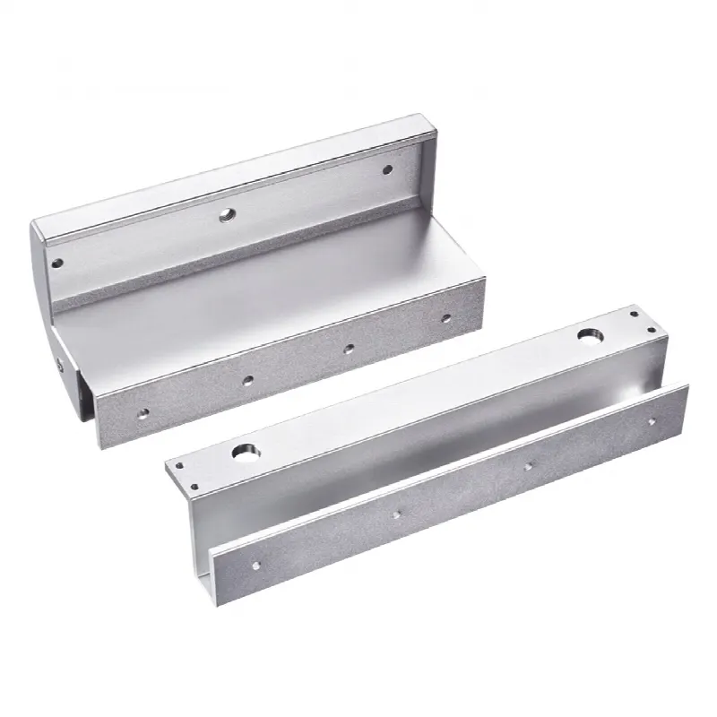 Montajes en U para puertas de Solo Cristal ( puerta y marco) para uso con Chapa Magnética MAG600NLED y MAG600NTLED