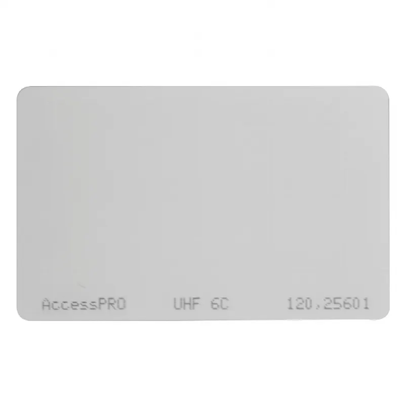 Tag UHF tipo Tarjeta para lectoras de largo alcance 900 MHZ / EPC GEN 2 / ISO 18000 6C / No imprimible / NO incluye porta tarjeta