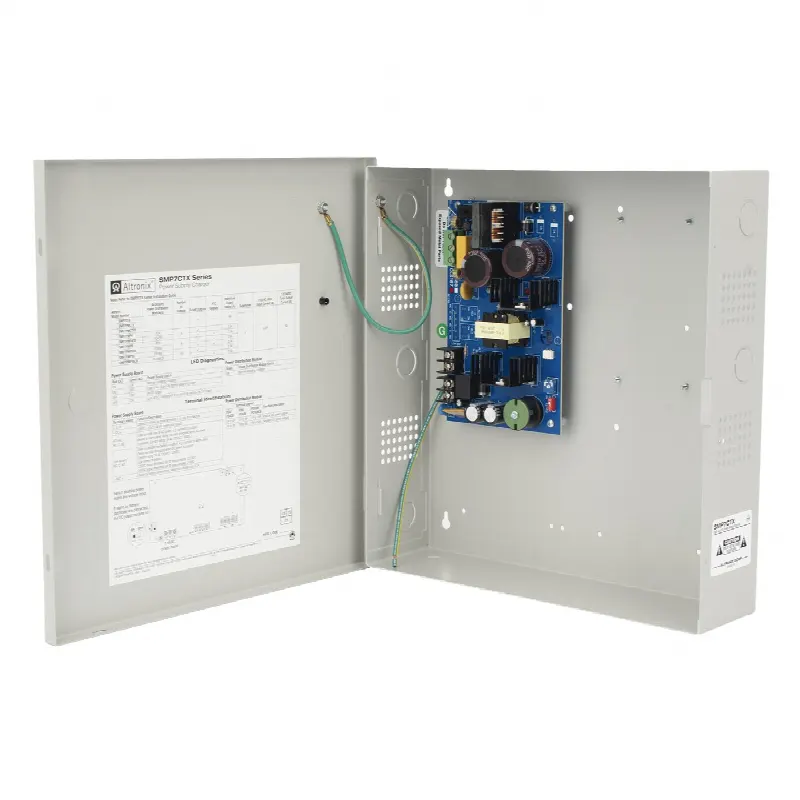 12 o 24 Vcc @ 6 Amp. / fuente de alimentación / 1 salida / capacidad de baterías de respaldo / requieren baterías