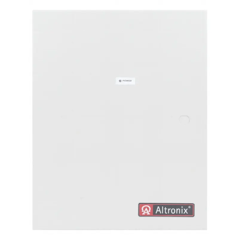 12 Vcc @ 10 A / fuente tipo control / 8 entradas a 8 salidas / aplicaciones control de acceso, alarmas, y detección de Incendio / con capacidad de batería de respaldo / Requiere baterías.