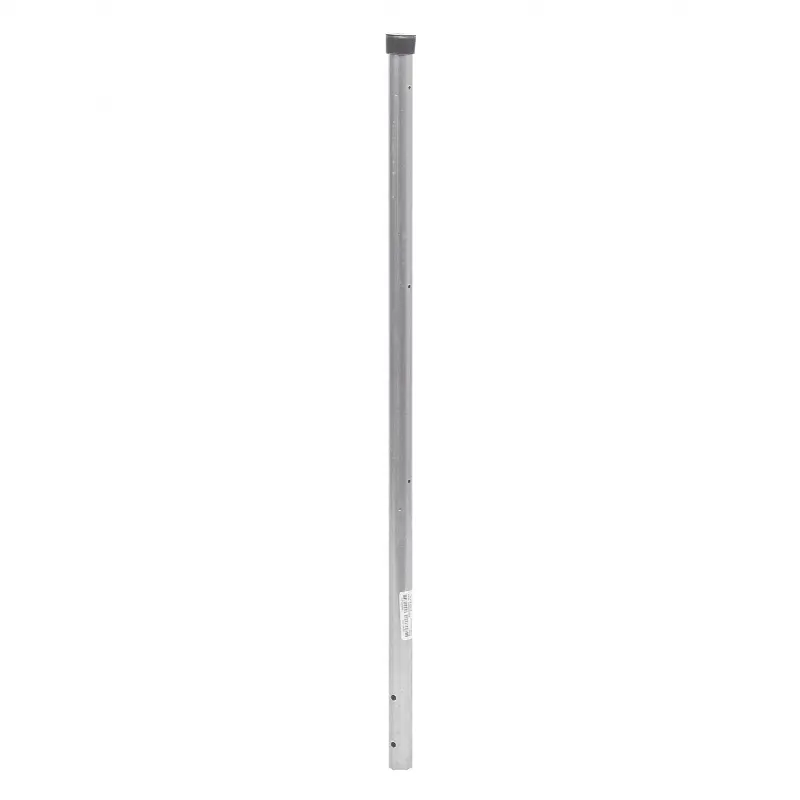 Poste de ESQUINA para Cerca Electrificada. Tubo Galvanizado cal. 18 de 1 Diam. y 0.8m Alto con Tapón, ideal para 3 Aisladores