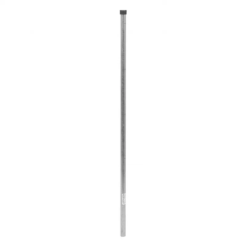 Poste de Esquina de 1m para Cerca Electrificada de Tubo Galvanizado cal. 18 de 1Diam. Ideal para 5 Aisladores (No incluidos).