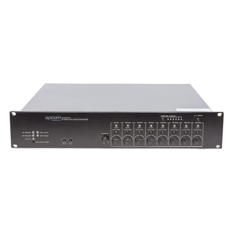 Controlador de Extensión de Evacuación de Voz | 8 Zonas | 500W | Soporta Máx. 19 SF6200MS en Cascada