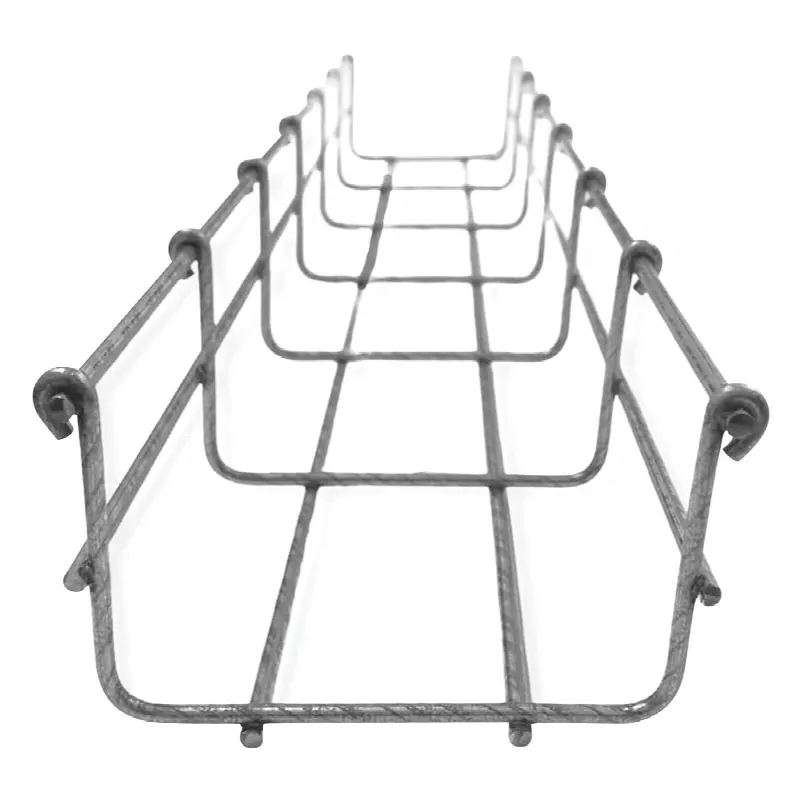 Charola tipo malla 66/100 mm BIMETÁLICA para Instalación en Exterior o Interior, Extrema Resistencia y Durabilidad. Hasta 105 cables Cat6 (Tramo de 3 metros)