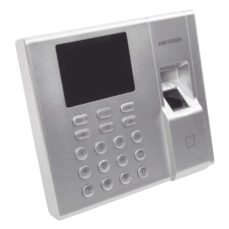 Terminal de Control de Acceso y Asistencia compatible con APP Hik-Connect (P2P) / Lectura de Huella y de Tarjetas EM / Soporta hasta 1000 Huellas / Relevador para Chapa / Software iVMS4200