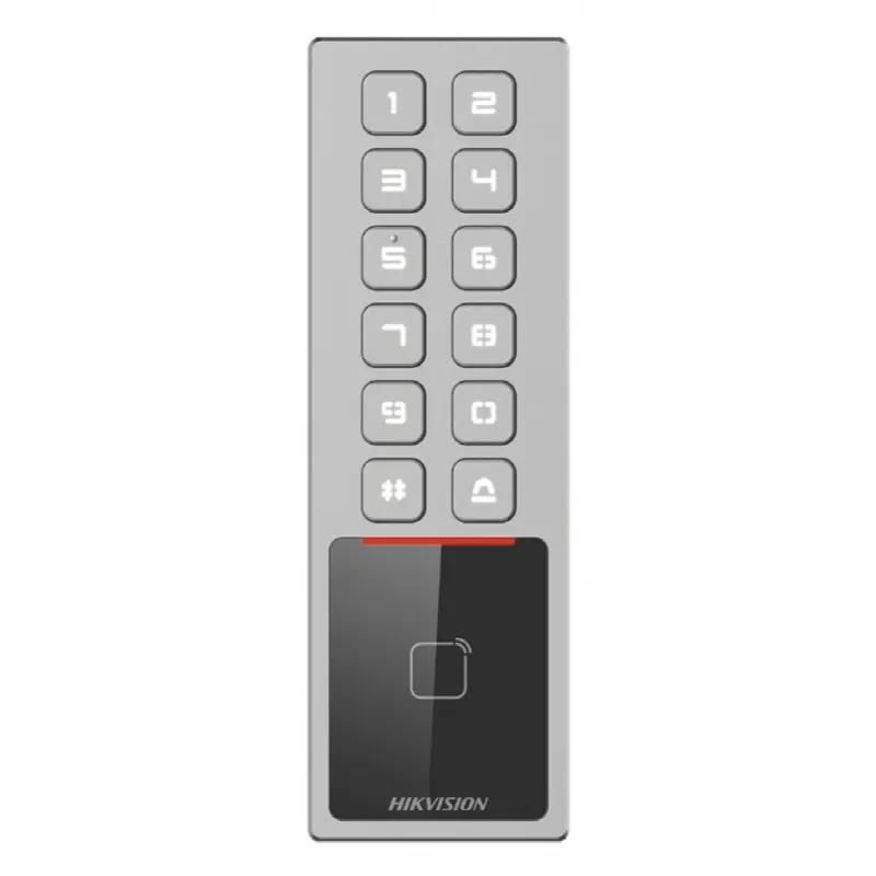 Teclado Exterior Antivandálico IP65 & IK08 / Administrable en la Nube / Alta y Baja de Passwords Remotamente con Horarios / Acceso por PIN o Tarjeta MIFARE