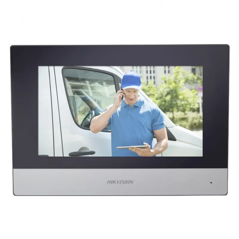 Monitor Hibrido IP WiFi Touch Screen 7 para Videoportero IP  / Vídeo en Vivo / PoE Estándar / Apertura Remota / Llamada Entre Monitores / Audio de dos vías / Policarbonato