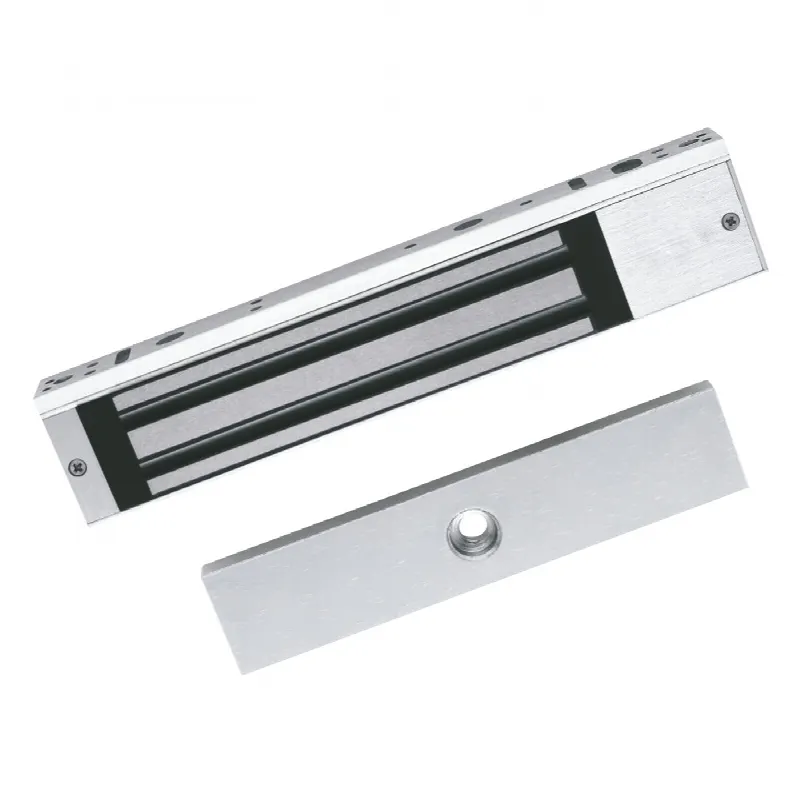Chapa Magnética de 617 Lbs (280 Kg) / Montaje en Puerta Normal o de Vidrio / Certificado CE /  Uso en Interior / Indicador LED / Magnetismo Anti-residual