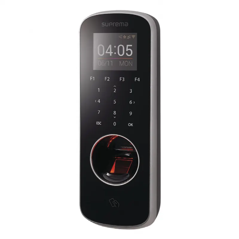 BioStation L2 Lector de Huella Delgado con Teclado Touch y  Lector 13.56 MHz MIFARE®/ NFC /DESFire/DESFire EV1/ Felica