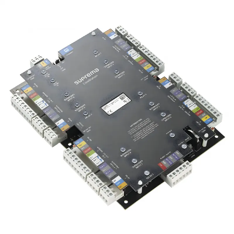 CoreStation Panel de Control de Acceso / Biometría Integrada / Compatible con Sistema de Elevadores / 200,000 Huellas  / 4 Puertas