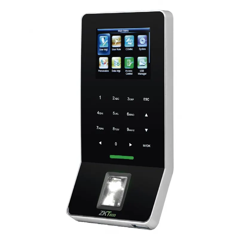 Lector Biométrico de Huella / PROXIMIDAD  / 3000 Huellas / 5,000 Tarjetas / ADMS Gratis / WiFi / Teclado táctil / Estético / Soporta DDNS con BIOTIMEPRO