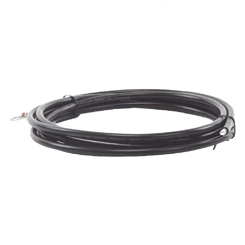 Cable para Controlador, 3.0 m, Negro, Calibre 8 AWG con Terminal de Ojo en un Extremo