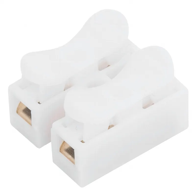 Conector tipo PUSH de 2 Contactos / Para una Conexión Rápida / Puentes de Cables