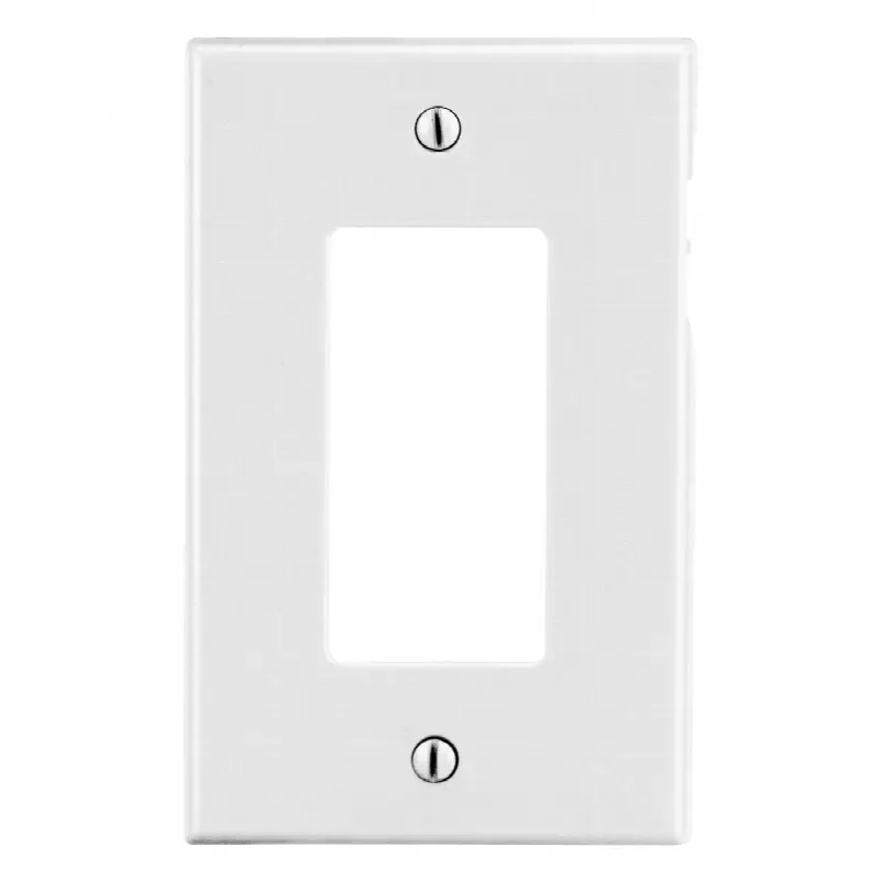 Tapa para Contacto Rectangular Color Blanco.