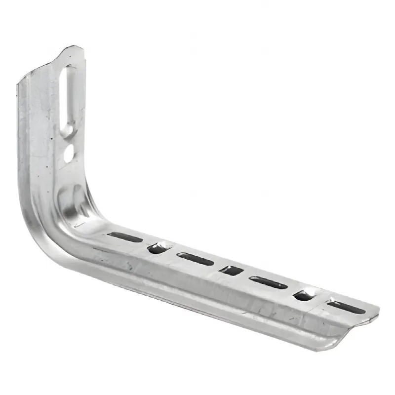 Ménsula omega tipo L inteligente, 310 mm de ancho, con acabado Electro Zinc