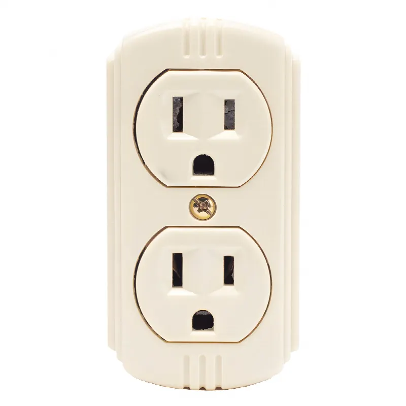 Contacto Dúplex 127 Vca, 15 A Max. Para Sobreponer (Sin perforar la superficie).