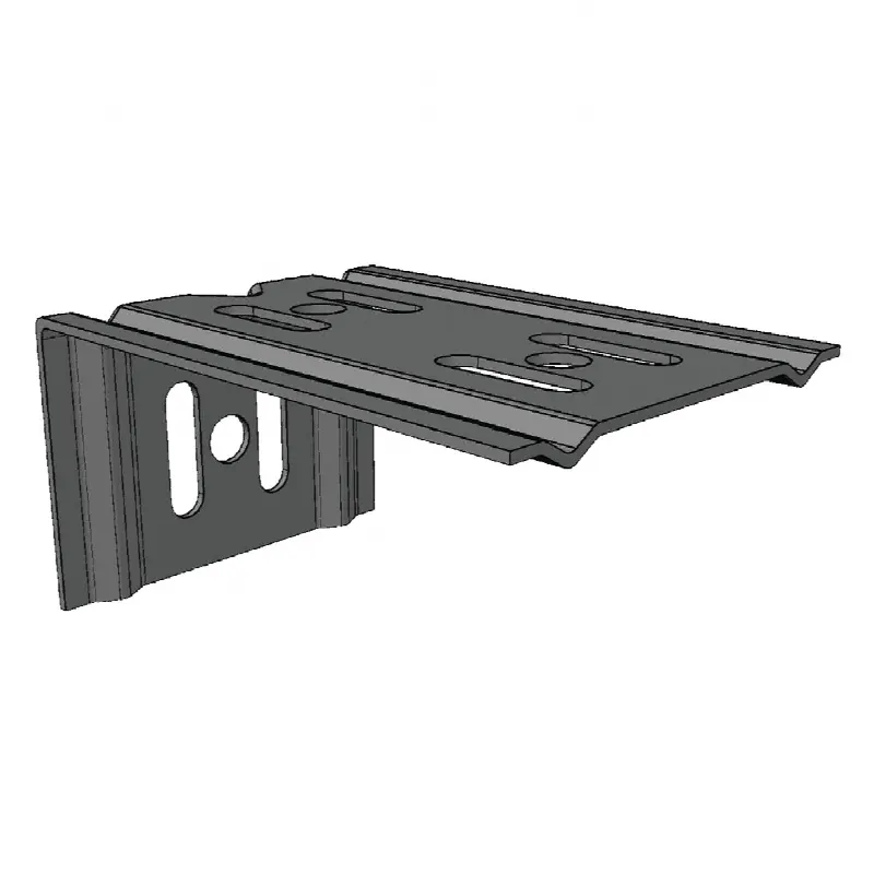 Ménsula económica MallaFils, para montaje en pared, para anchos de charola de 100 mm, con acabado electrozinc