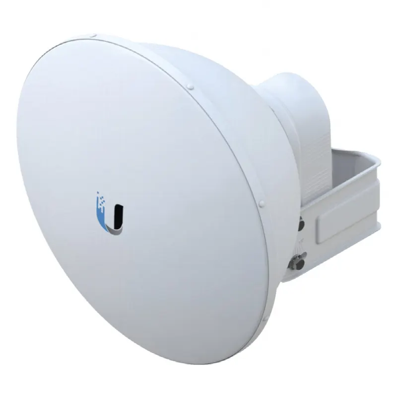 Antena Direccional airFiber X, ideal para enlaces Punto a Punto (PtP), frecuencia 5 GHz (5.1 - 5.9 GHz) de 23 dBi slant 45