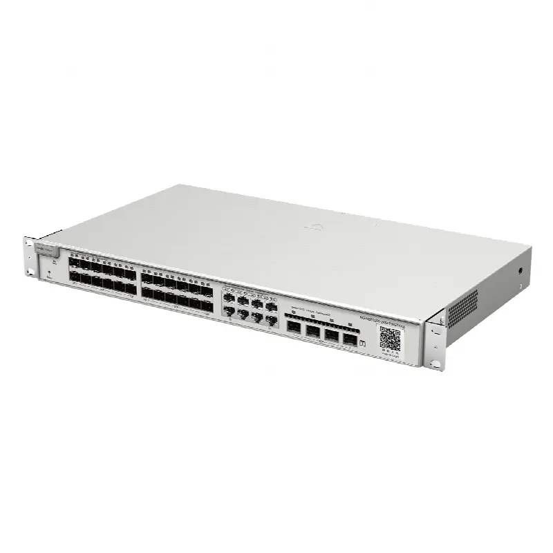 Switch administrable Capa 2+ Plus, 24 puertos SFP con 8 puertos Ethernet Gigabit y 4 SFP+ gestión en la nube